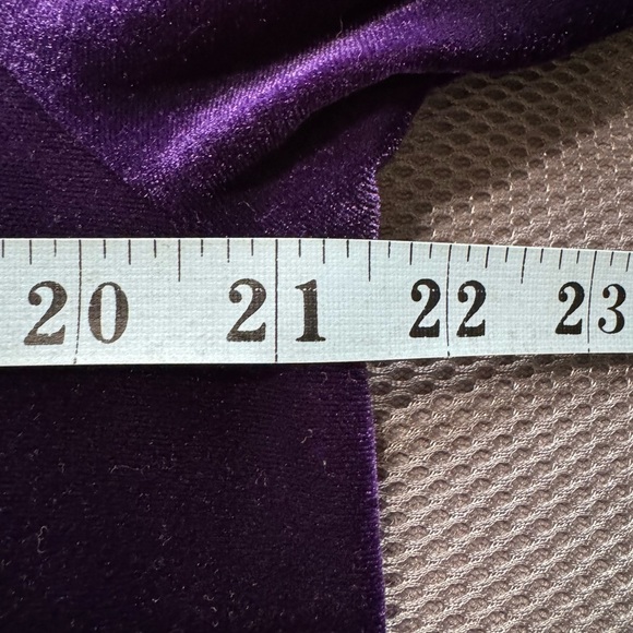 Lauren Ralph Lauren Purple Velvet Tunic Top Size XL - Picture 8 of 11
